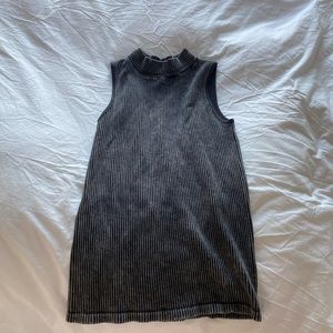 Free People Grey turtleneck tank top